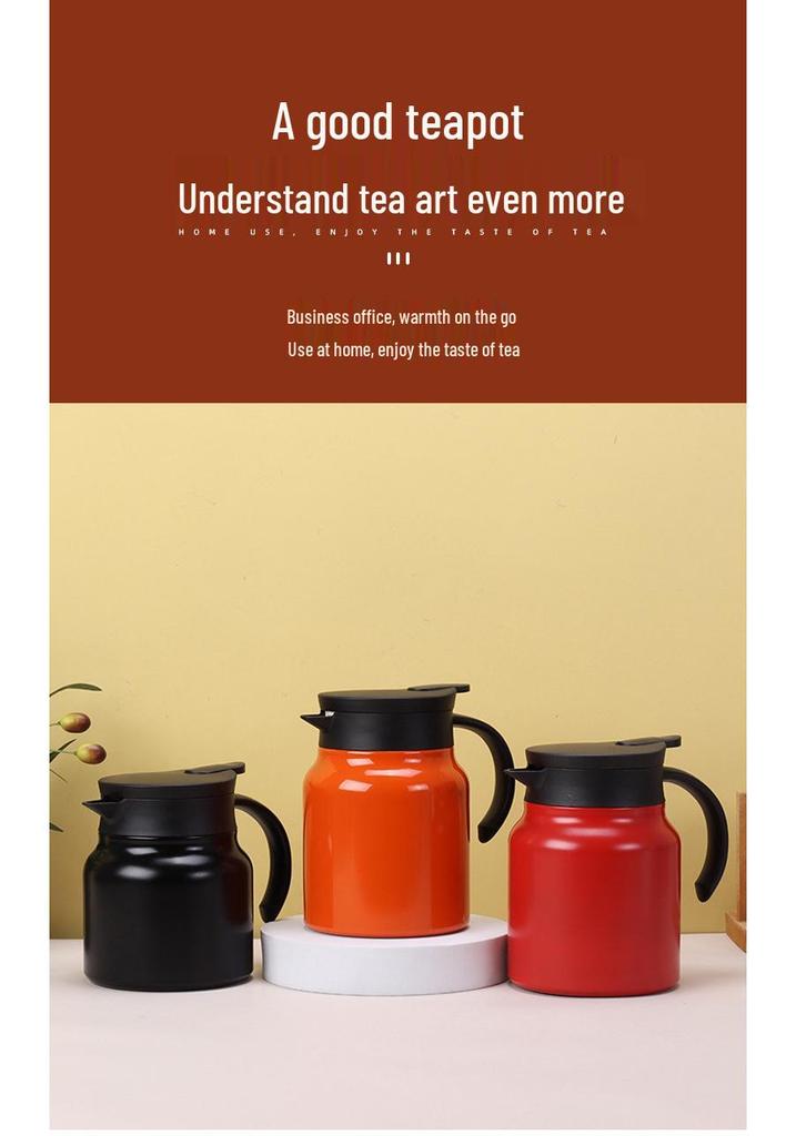 316 Stainless Steel Insulated Stewing Teapot with Temperature Display, Water Separation, and Customizable Patterns - Large Capacity.