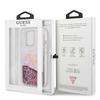 Etui do iPhone 13 Pro Max Guess Big Liquid Glitter Różowe