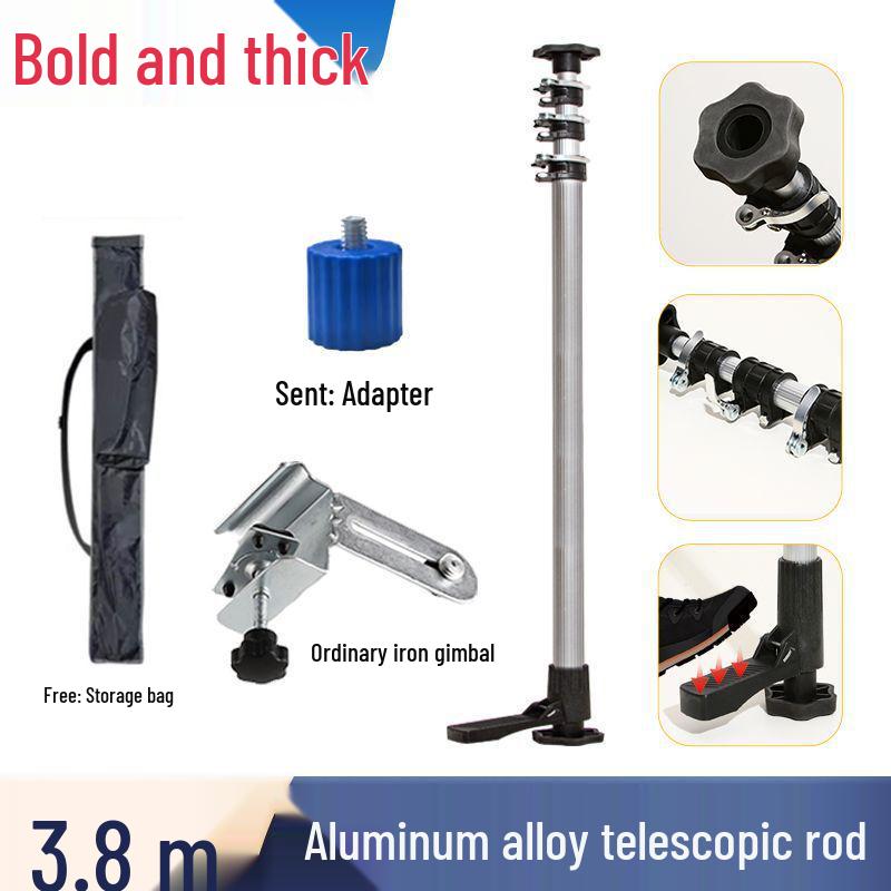 Telescopic Aluminum Spirit Level with Infrared Bracket & Adjustable Ceiling Pan Tilt