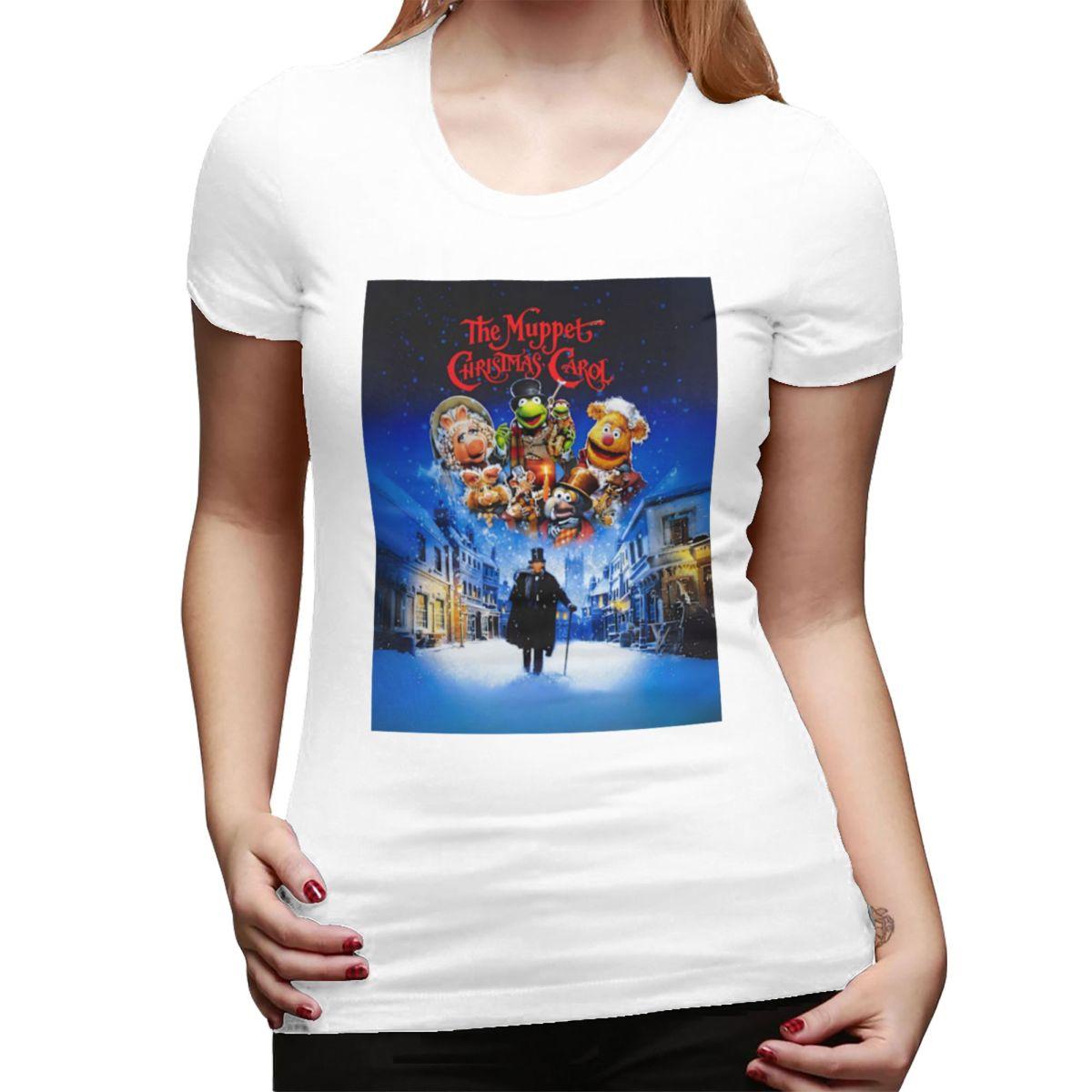 

Muppet Christmas Carol TShirt for Women ONeck Streetwear T Shirts Womens Tees Short Summer Clothes Tops S