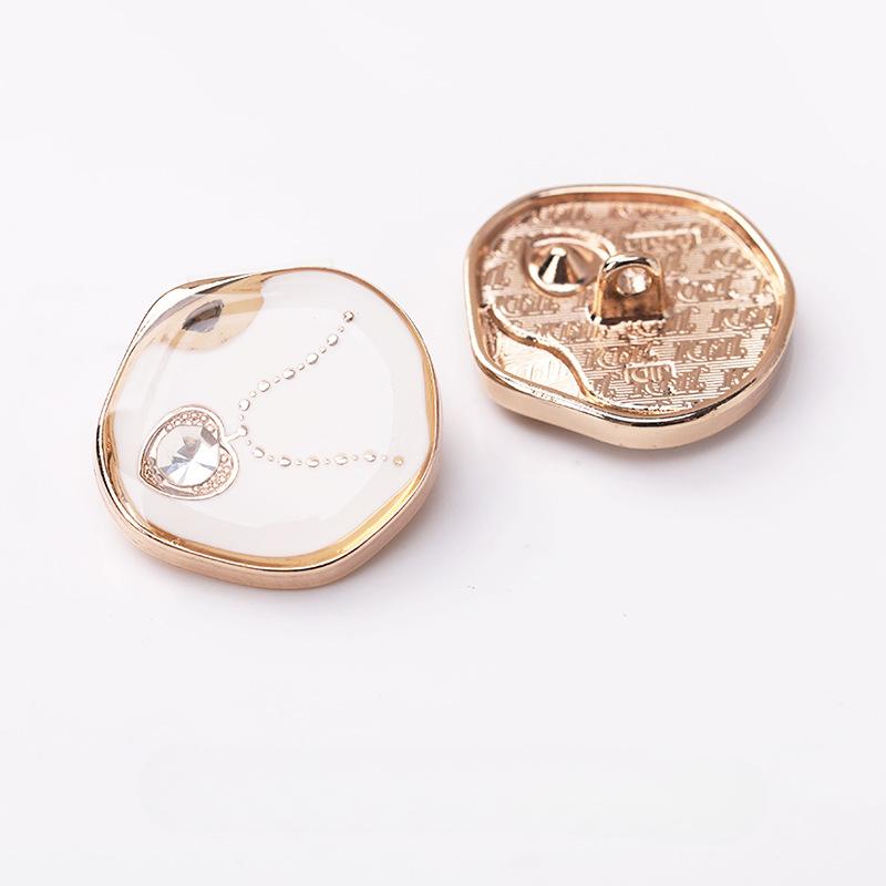 5pcs Creative Necklace Pattern Buttons 18/23mm High Quality Metal Buttons Woman's Clothing Accessories