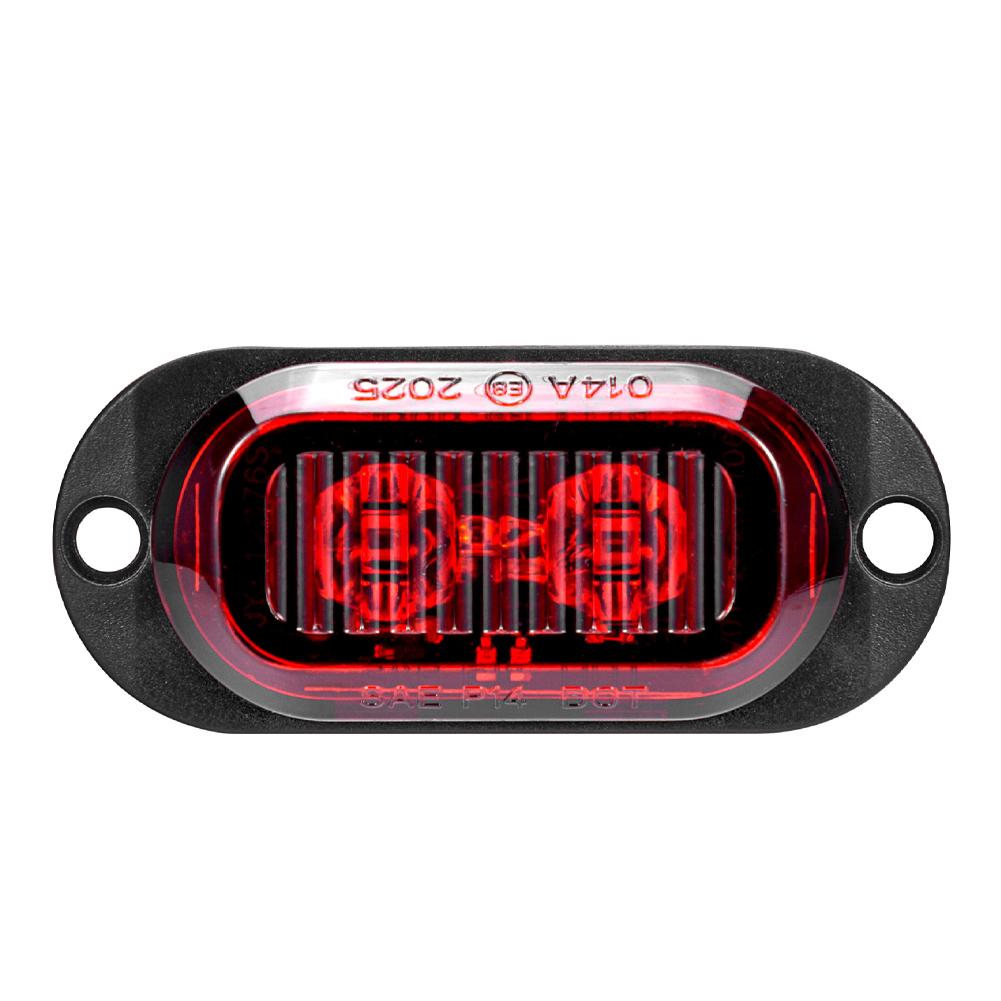 

2 светодиодных габаритных огня для прицепа, водонепроницаемые, для автомобиля, грузовика, фургона, автобуса, сигнальный огонь безопасности, аварийный фонарь красный