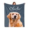 Manta de Flanela Personalizada para Pets Imagens Personalizáveis Manta Macia Aconchegante para camas de família sofás escritórios acampamento Presente Perfeito