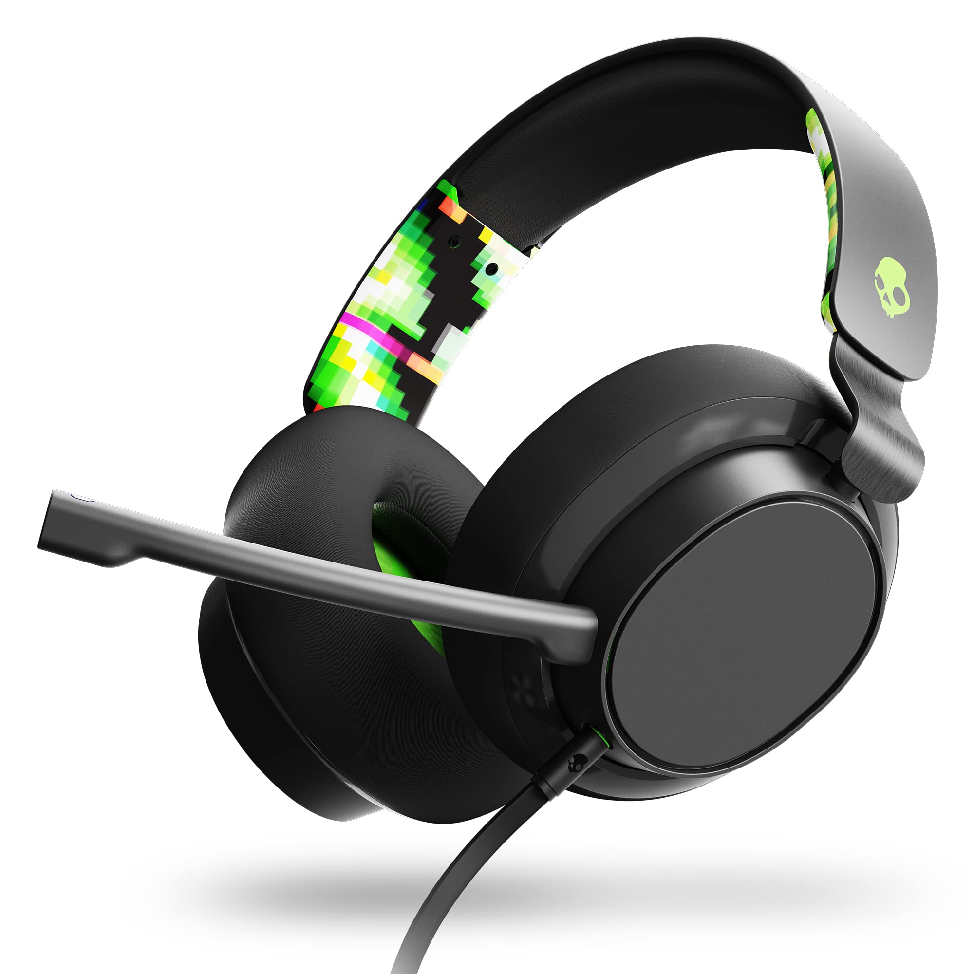 

Официальный магазин Skullcandy SLYR Green DigiHype Проводная игровая гарнитура Легкая 265 г 50-мм динамик большого диаметра с микрофоном S6SYY-Q763