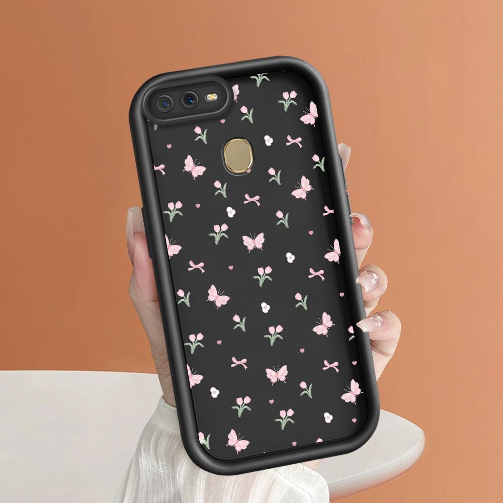 Soft Silicone Square Ladders Cartoon Pattern Full Cover Camera Protection Shockproof Case for OPPO Reno Realme OnePlus