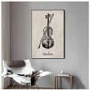 Retro Violin Piano Sheet Music Nordic Posters And Prints Canvas Painting Wall Art Pictures For Living Room Home Decor
