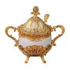 Condiment Pot for Restaurant And Hotel Seasoning Jar with Lid Spoon, European Style Metal Small Spice Coffee Bar Container, Decorative Sugar