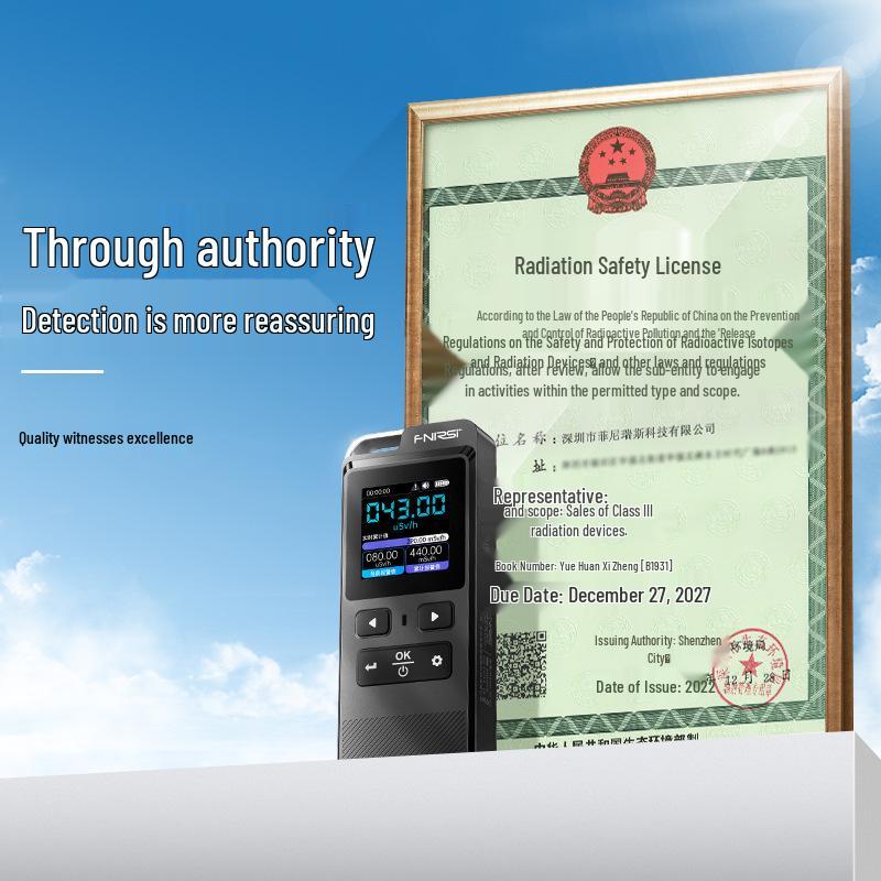 FNIRSI GC-02 Professional Nuclear Radiation Detector & Personal Geiger Counter Dose Alarm