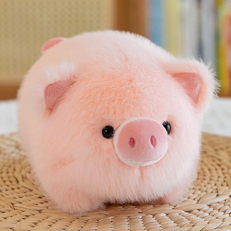 1 adorable apple-shaped pig plush toy, soft polyester stuffed animal, charming bedroom decor, ideal gift for birthdays, Christmas, and Thanksgiving