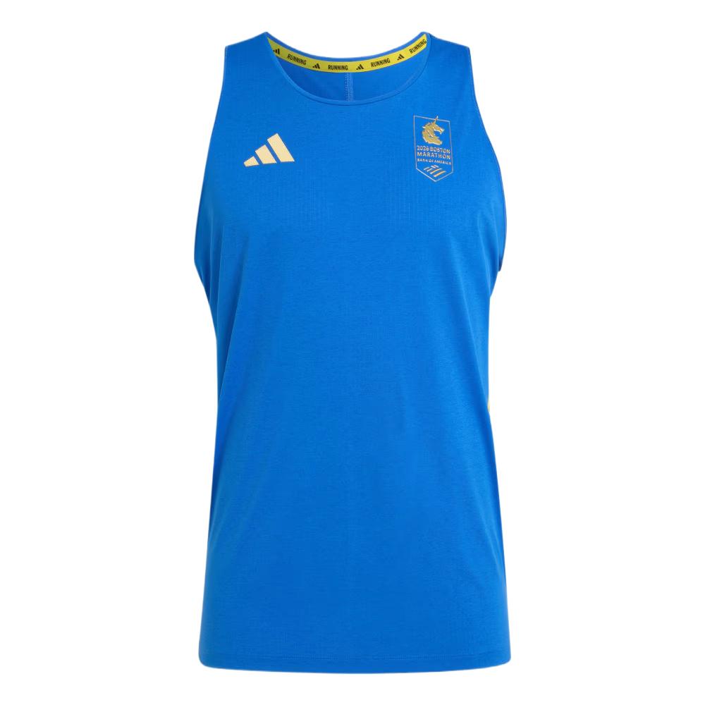 adidas Men s BM26 TANK M Running Singlet Blue KE8448 2XL