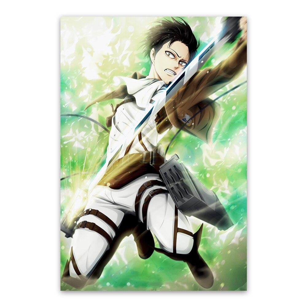 5d Diy Levi Ackerman Diamond Painting Attacking Giant Mosaic Handmade Animation Cross Stitch Full Circle Diamond Embroidery