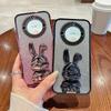 For Honor X40 5G Protective Case Cute Rabbit Anti-Scratch Kickstand Phone Cover