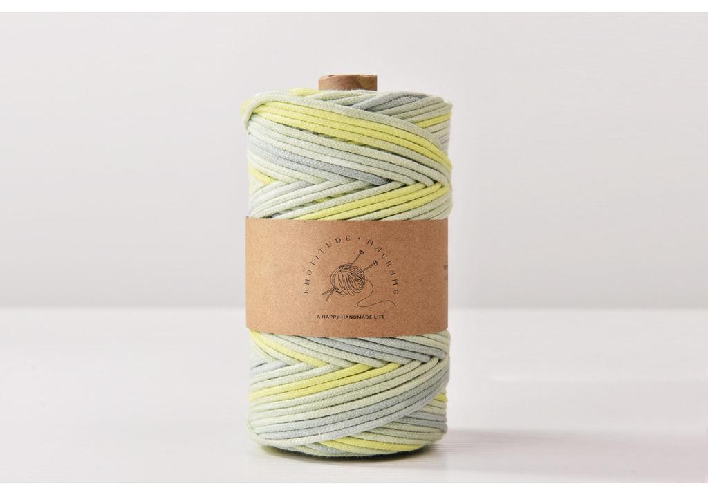 100 Yards 3mm Gradient Color Cotton Core-Spun Rope for DIY Projects
