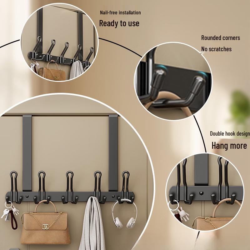 ZNMW Over-the-Door Hook Rack