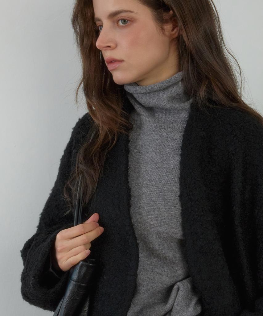 Hillioteu Whole Garment Pola Knit_Grey