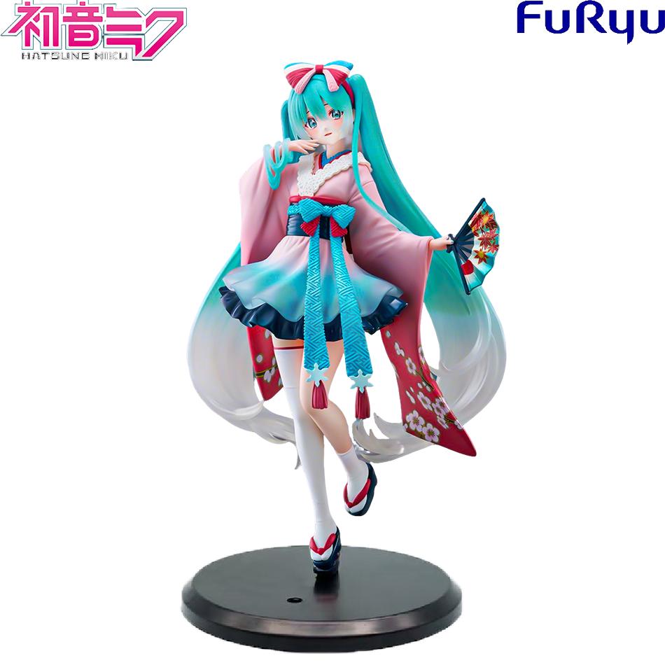 20cm Fashion Hatsune Miku Anime Figure Neo Tokyo Series Kimono Action Figures Kawaii Girl Figurine PVC Collection Model Toys