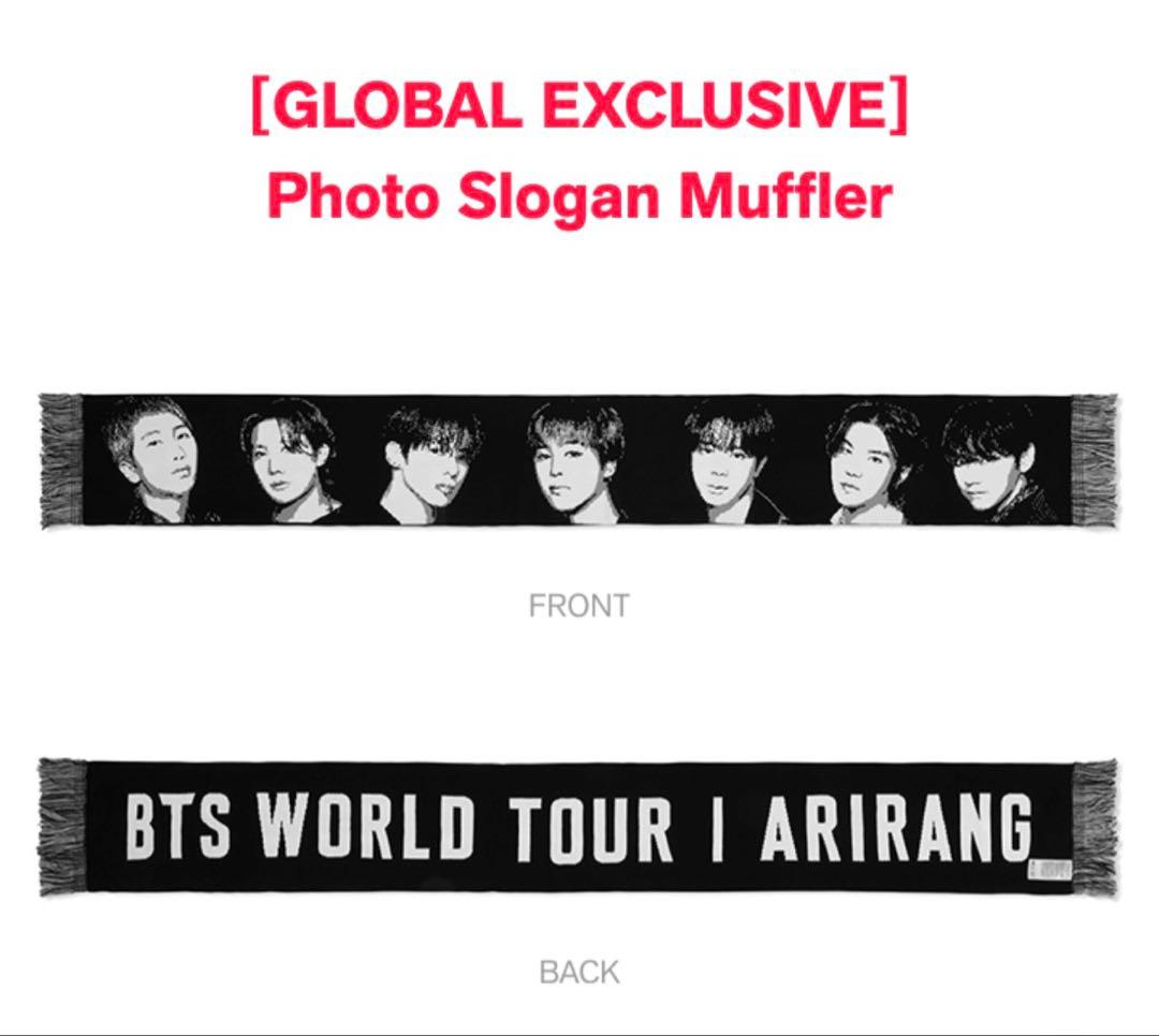 [USED] BTS ARIRANG Photo Slogan Scarf Pop-up BTS Towel