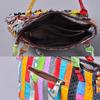 Genuine Leather Women Handbag Top Handle Shoulder Bag Large Capacity Commuter Bag Retro Flowers Luxury Fashion Purse