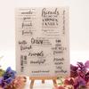 Greeting Words Clear Silicone Stamp Blessing Words Silicone Stamp for Card Making Scrapbooking Photo Album Journal