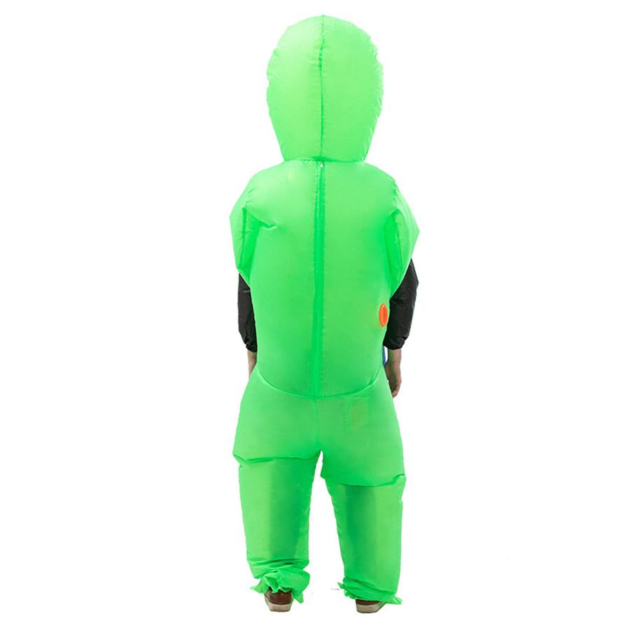 Inflatable Alien Hug From Back Costume for Halloween Christmas Party Adult Green Cosplay