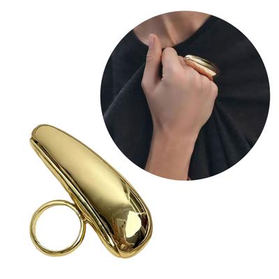 Exaggerated Opening Finger Rings Tear Drop Adjustable Finger Rings Open Rings Finger Jewelry Gift for Fashion Lover