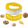 Pizza Cutter Stainless Steel European and American Style Creative Dough Cutter Semi-Circle Scraper Baking Tool Pizza Cheese 2Pcs 1