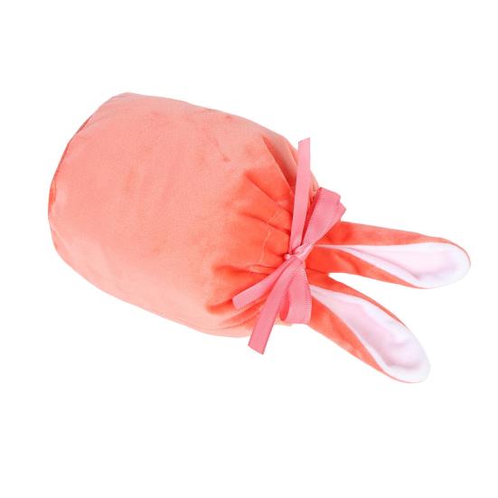 24 Stück Hasen-Geschenktüten, Samttüten mit Kordelzug, Hasen-Geschenk