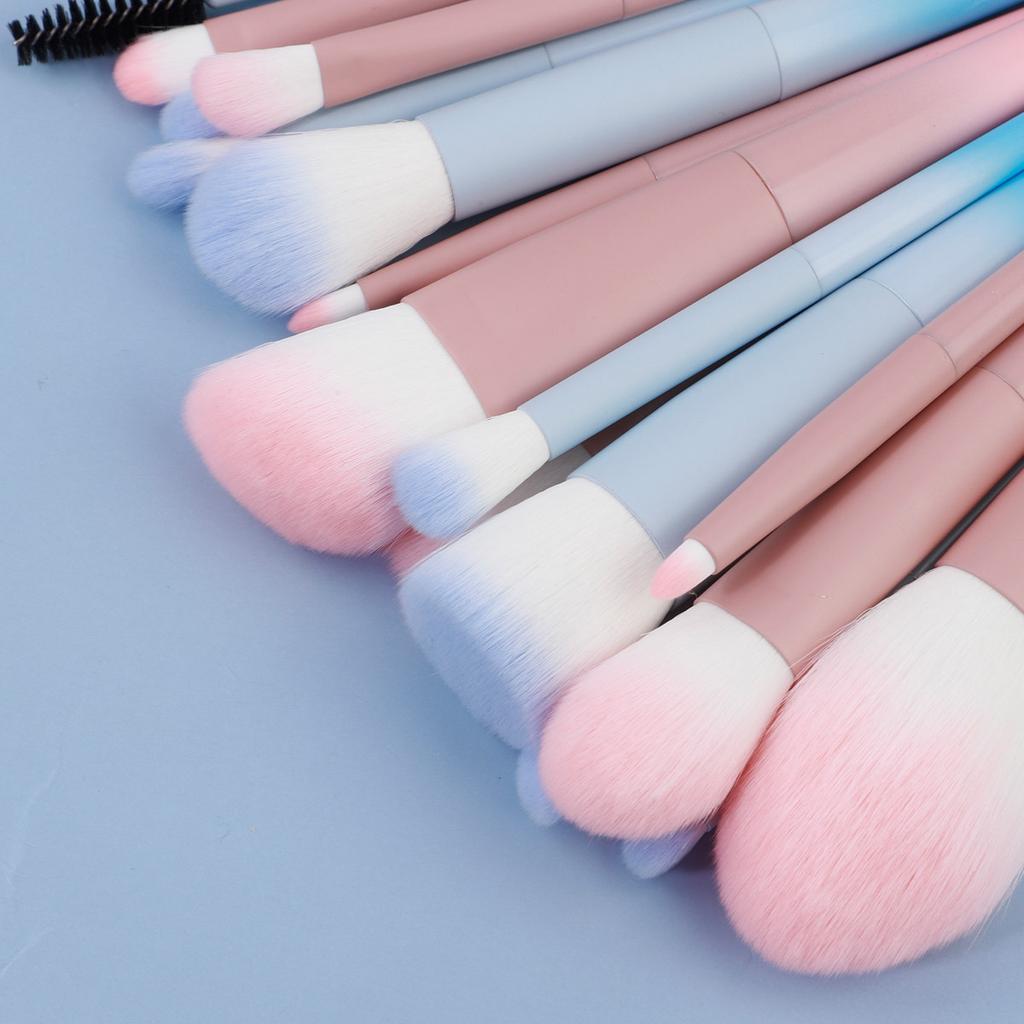 16 Color Makeup Brush Set Portable and Cute Loose Powder Brush Eyeshadow Brush Multifunctional Soft Beauty Tool