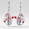 New Christmas Earrings for Women, Snowman Wax Inlaid Oil Earrings, Christmas Wind Is Cute and Super Popular