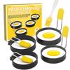 2/4pcs Omelette Fried Egg Shaper Stainless Steel Egg Rings Portable Frying Eggs Cooker  Home