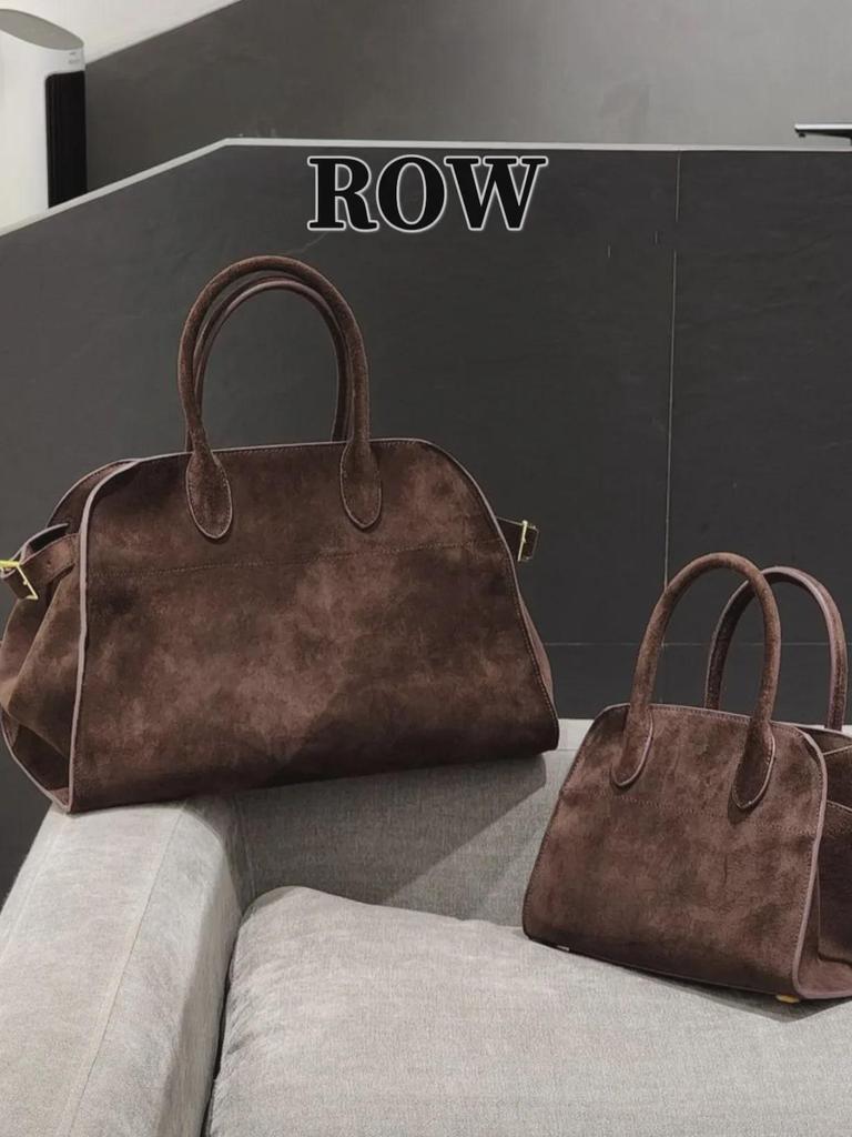 Сумка-тоут Margaux15 из матовой кожи T*ROW от Dong Jie в стиле минимализма — большая вместимость, сумка-трансформер цвета платины