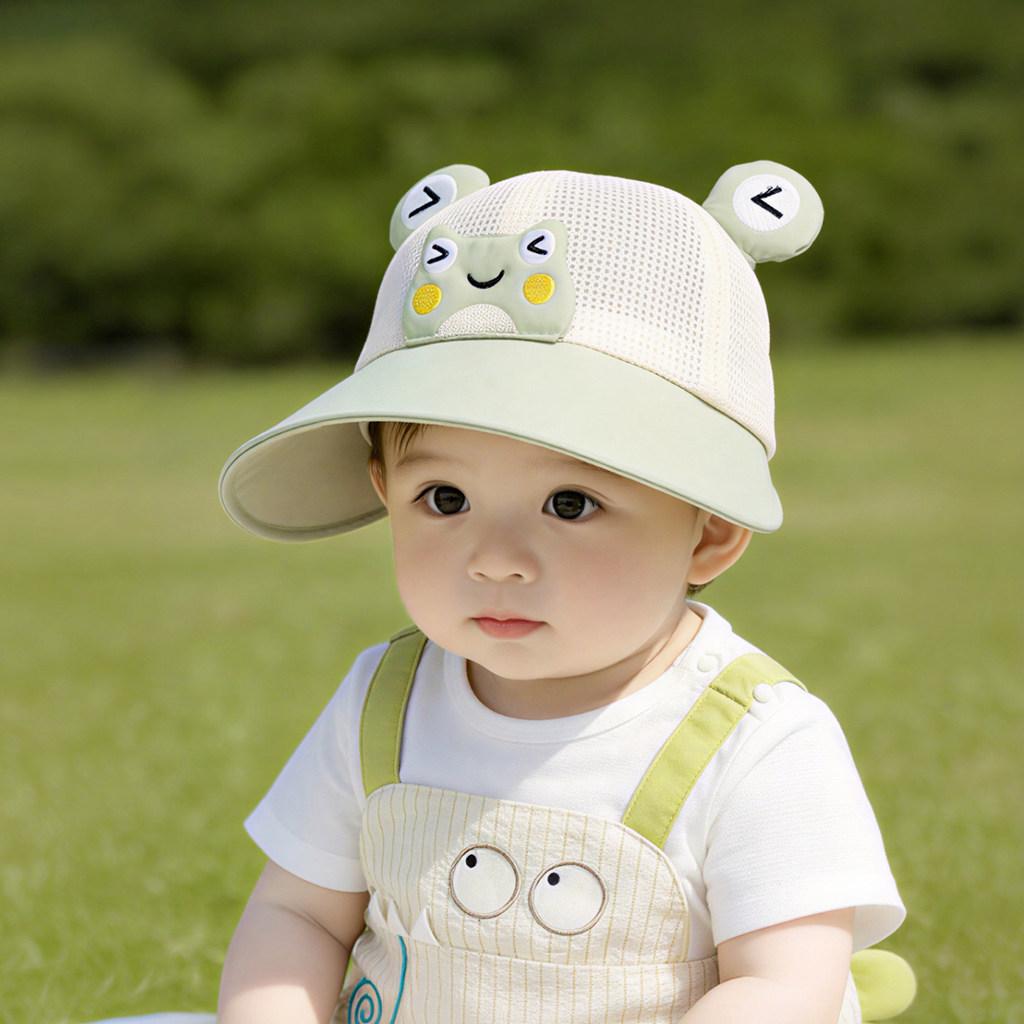 Baby Toddler Summer Breathable Mesh Sun Hat With Wide Brim For Outdoor Sun Protection
