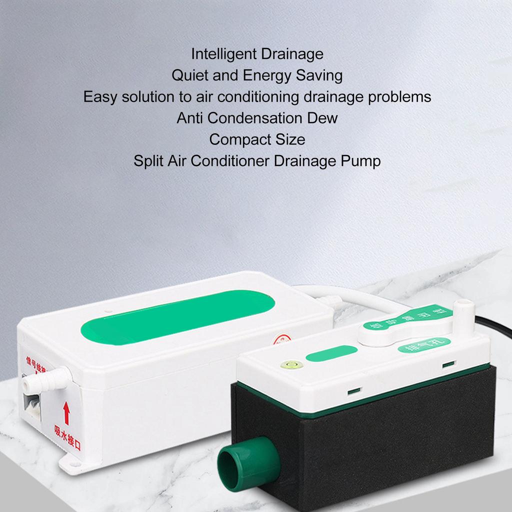 Pompa di scarico condensa per climatizzatori, Mini Split Silenzioso, Pompa automatica di drenaggio condensa con serbatoio da 70 ml, 110-230V
