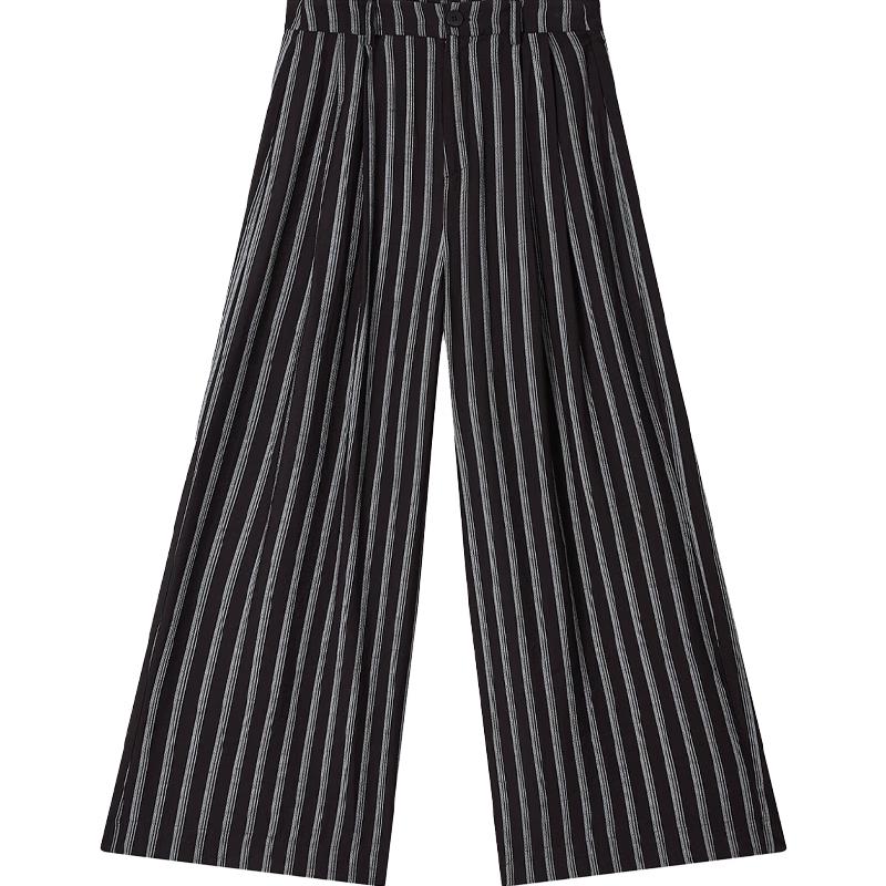 EICHITOO Women s 2026 Summer Vertical Stripe Loose Casual Pants L