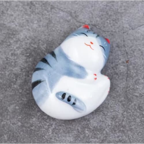 AEOLK Cat Chopstick Rest, Lucky Cat, Chopstick Rest, Cat Chopstick Pillow, Ceramic, Cute Decoration, Perfect for Izakaya, Family Dining Table, Living