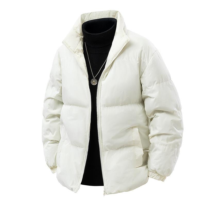 Neue wattierte Jacke Herren verdickte warme wattierte Kleidung locker vielseitig Stehkragen warme wattierte Jacke
