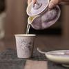 Hand-painted Hydrangea Ceramic Owner's Small Tea Cup, Gongfu Tea Set, Fresh and Exquisite Afternoon Tea Cups Exquisite Mugs