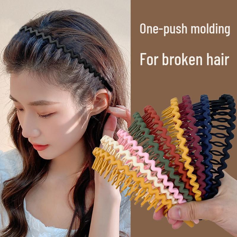 

Morandi Toothed Non-Slip Headband: Korean Style Hair Clip for Women & Girls