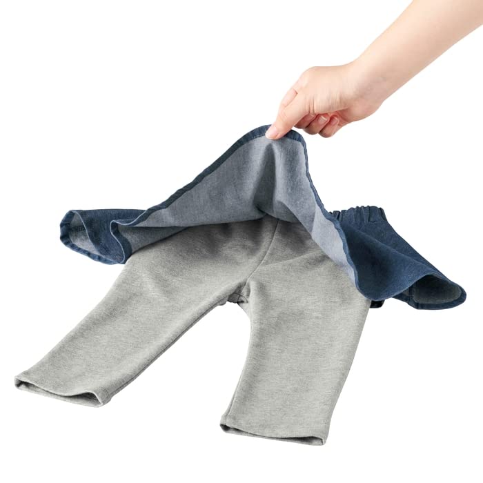MIKIHOUSE HOT BISCUITS Skirted Pants 110cm Navy x Gray 73-3205-570