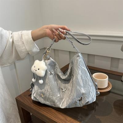 Soft Leather Butterfly Large Capacity High Value Gentle Shoulder Bag Summer Women Shoulder Cross Tote Bag