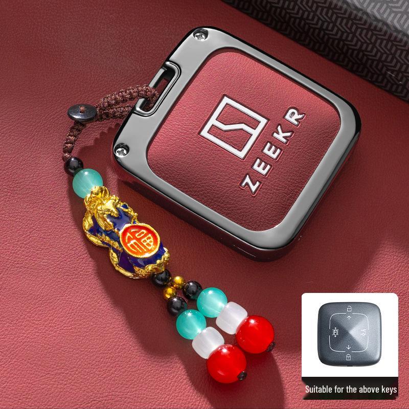 Bluetooth Schlüsseletui für Zeekr JiKe 007 - Auto Zubehör Schale, Schnalle und Herren Tasche