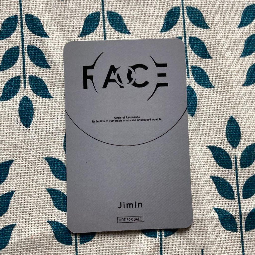 [USED] BTS FACE Album Solo JPFC Jimin Trading Card