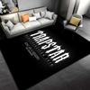Trapstar Bergenrussen King Joe Wordmark Black Rug, Black Drill Streetwear Style Design, Cozy Floor Decor, Soft Touch, and All Seasons Gift
