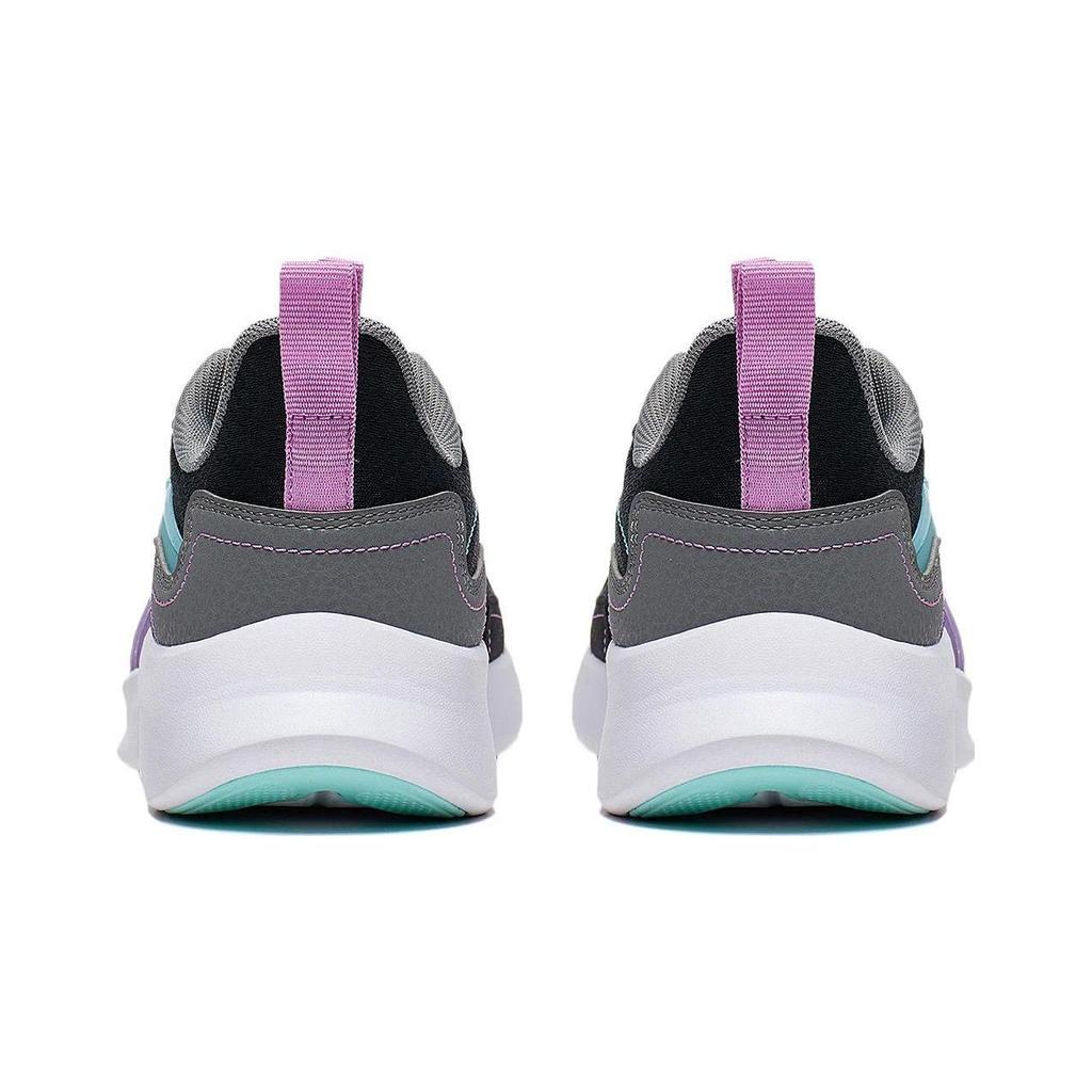 Li Ning Kids Ling Yue 3.5 Versatile Comfortable Round Toe Non-Slip Casual Shoes Kids Casual Shoes Black Gray YKCT114-4