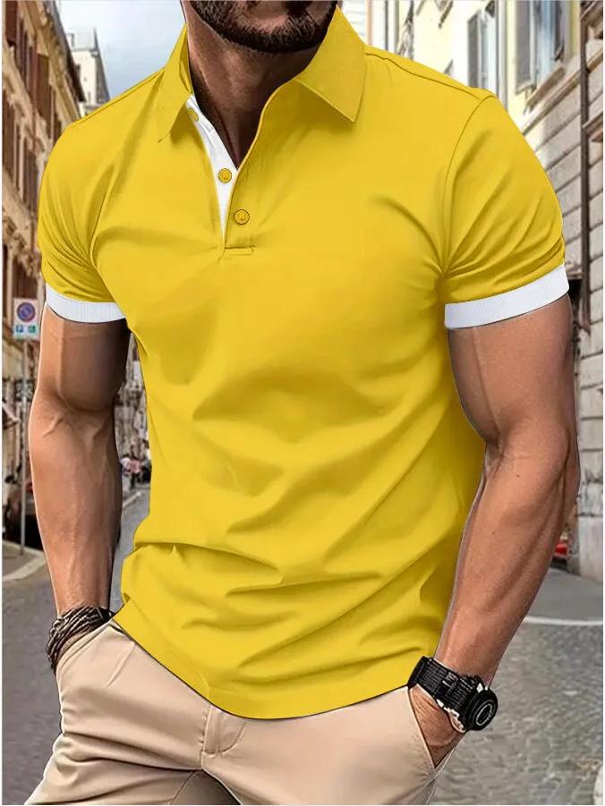 Men’s Trendy Summer Polo T-Shirt - Short Sleeve Fashion