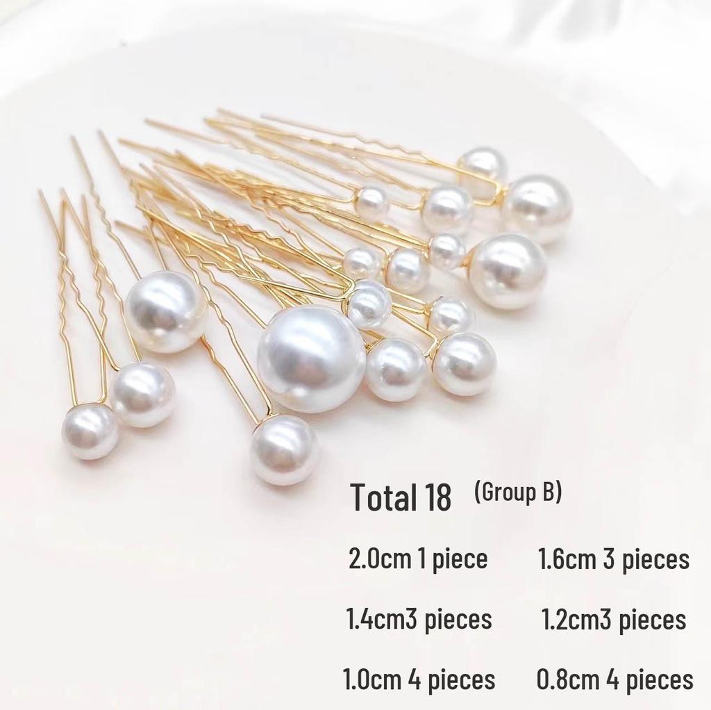 U-Shaped Pearl Hairpin for Bridal Updos & Styling