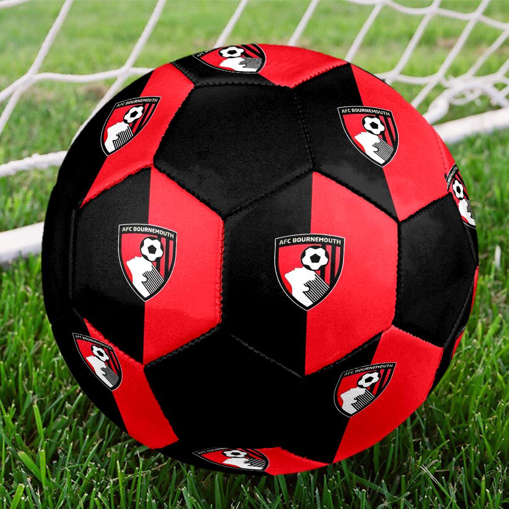 AFC Bournemouth Hallenfußball Ball Bunt Alle Altersgruppen Größe 5 Maschinengenäht PVC Wettkampfbereit Langlebig Hoher Rückprall