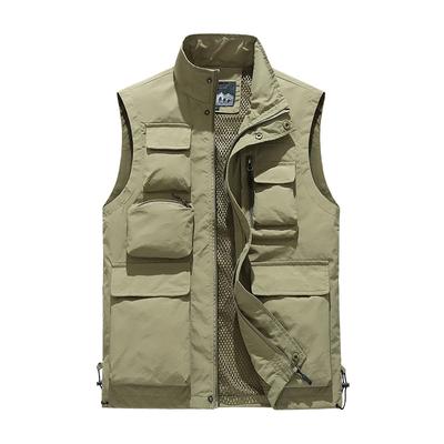 Multi-pocket Workwear Vest New Men's Thin Outdoor Breathable Sports Vest Fishing Mountaineering Photography Top