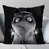 3D Black And White Fantasy Movie F-Frankeweenie Pillow Case Square Pillow Bedroom Sofa Leisure Living Room Home Decoration 40X40