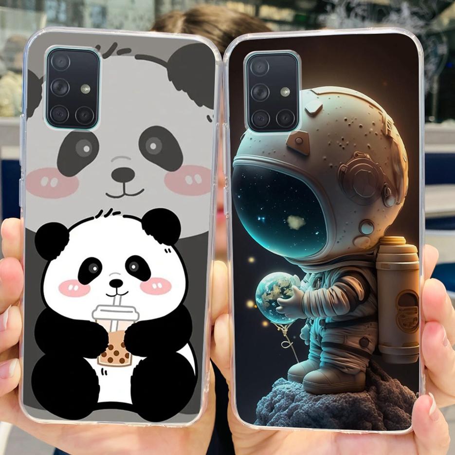 Custodia per Samsung Galaxy A31 A41 A51 A71 Custodia Dipinta Moda Carina Custodia Morbida in TPU per Samsung A31 A41 Galaxy A51 A71 Bumper